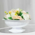 thumbnail image 4 of Efavormart 3 Pack White Roman Style Footed Compote Bowl Flower Vase, Round Decorative Plastic Planter Pedestal Vase Centerpiece - 10", 4 of 5