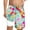 A-Hot Pink, variant on Boys Swimwear Trunks with Drawstring Boho Floral Print Shorts for Kids Swimsuit Pool Party