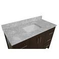 thumbnail image 3 of California 48" Bathroom Vanity with Chocolate Cabinet and Carrara Marble Top, 3 of 5