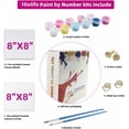 thumbnail image 4 of Hiolife - Juego de 3 kits de pintura por números para niños, 8 x 8 pulgadas, con marco de animales coloridos, kits de pintura al óleo para niñas y niños, juegos de pintura para decoración de pared del, 4 of 5