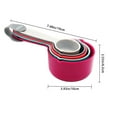 thumbnail image 2 of Yuarrent Nuevo portátil 5 unids/set cucharas medidoras de plástico colorido cuchara medidora azúcar pastel cuchara para hornear cocina Herramientas y accesorios para hornear, 2 of 6