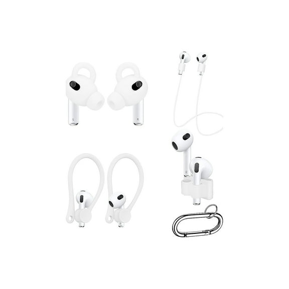 SaharaCase - Accessory kit for true wireless earphones - silicone - white - for Apple AirPods (3rd generation)