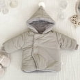 thumbnail image 4 of Posijego Girls Christmas Jackets Fleece Lined Long Sleeve Hooded Little Girl Fuzzy Warm Winter Outerwear, 4 of 5
