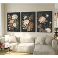 thumbnail image 3 of Peony WallPink Flower Canvas WallPrints Peonies WallAbstract Flower Pictures Wall Decor Peony Painting Flower Poster for Living Room Bedroom(set of 3) Unframed, 3 of 6