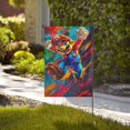 thumbnail image 4 of Bandera de jardín de temporada de Mario, bandera de patio de doble cara, bandera navideña para decoraciones navideñas al aire libre, 4 of 8