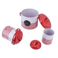 thumbnail image 1 of Canister Set, Red White Round Storage Containers Iron Material  For Kitchen For Home For Farmhouse, 1 of 8