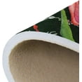 thumbnail image 7 of SKYSONIC 72x48in Watercolor Flower Rose Area Rug, Non-Slip Floor Carpet for Indoor Living Dining Room and Bedroom Area, 7 of 7