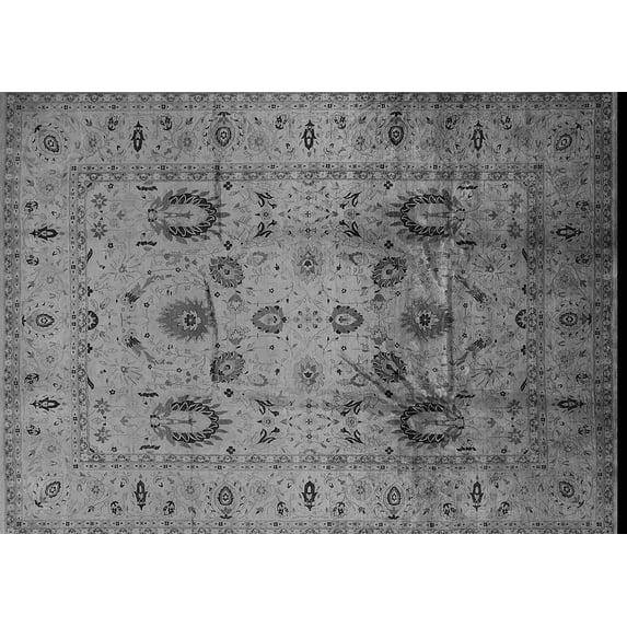 Ahgly Company Indoor Rectangle Oriental Gray Traditional Area Rugs, 5' x 8'