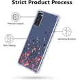 thumbnail image 5 of Flower Case for Samsung Galaxy S20 FE 5G,Clear Floral Case Slim Cute Cover for Girls Women,Transparent Soft TPU Bumper Protective Case with Reinforced Corners,Red Flower, 5 of 6
