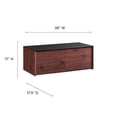 thumbnail image 5 of Kinetic 38" Wall-Mount Office Desk With Cabinet and Shelf in Black Cherry, 5 of 8