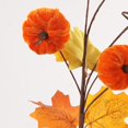 thumbnail image 4 of Linnome Fall Simulated Pumpkin Branch Decor Artificial Berry Plastic Stem Garland for Mantel Dining Table Autumn Harvest Home Ornament 17.71x5.91x3.94in, 4 of 6