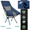 thumbnail image 4 of GVDV 2Pack Ultralight High Back Folding Camping Chair, Upgraded All Aluminum Frame for Adult, Built-in Pillow & Carry Bag, Compact & Heavy Duty for Outdoor Backpacking, 4 of 11