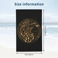 thumbnail image 4 of Odin's Crow Large Beach Towel - Plush Thick Cotton Pool Towel, Adult Beach Towels, 4 of 16