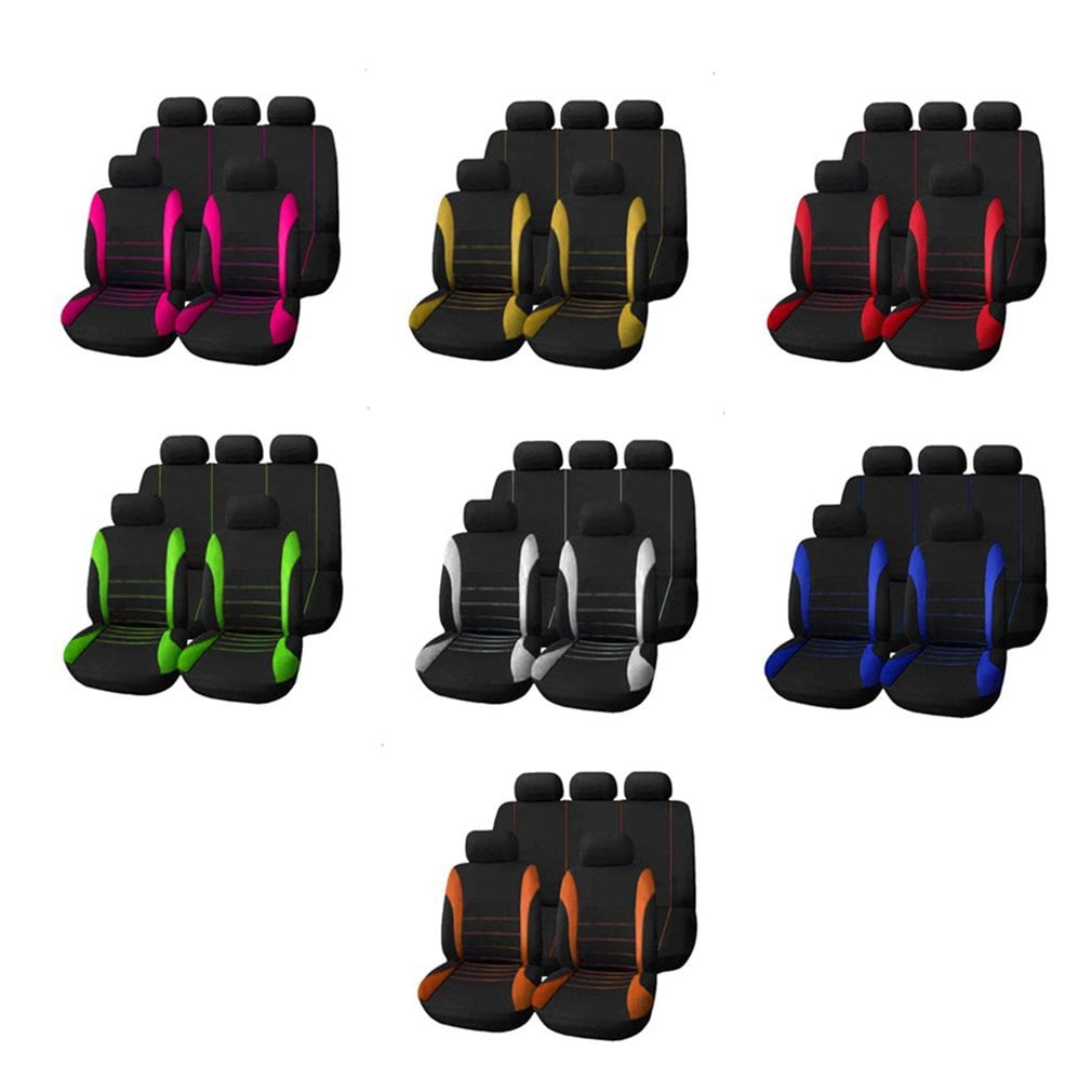 9pcs/Set Universal Car Seat Cover Dustproof Seat Protectors Full Seat