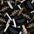 thumbnail image 2 of 70 pcs 80th Birthday Candy Milestone Elegant Birthday Bash Assorted Wrapped Chocolate Miniatures and Milk Chocolate Gold Foil Ball Mix (1.62lb), 2 of 7