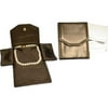 3 Black Leather Necklace Jewelry Travel Folder Display Cases