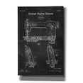 thumbnail image 1 of Epic Graffiti 'Sewing Machine Blueprint Patent Chalkboard' Canvas Wall Art, 12"x18", 1 of 3