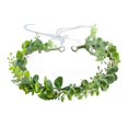 thumbnail image 1 of HJYHYN Corona de Flores Corona de Flores Boho Corona Floral Artificial Tocado Nupcial Corona Verde para Boda Ceremonia Fiesta Festival (Verde), 1 of 5