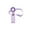 Purple, variant on YYUZH Portable Transparent Handheld Fan with Colorful LED Light and Lanyard, 3 Speed Settings USB Rechargeable for Travel, Beach, and Personal Cooling