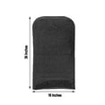 thumbnail image 3 of Efavormart Black Spandex Stretch Folding Chair Cover With Metallic Glittering Back For Wedding Party Banquet Catering, 3 of 11