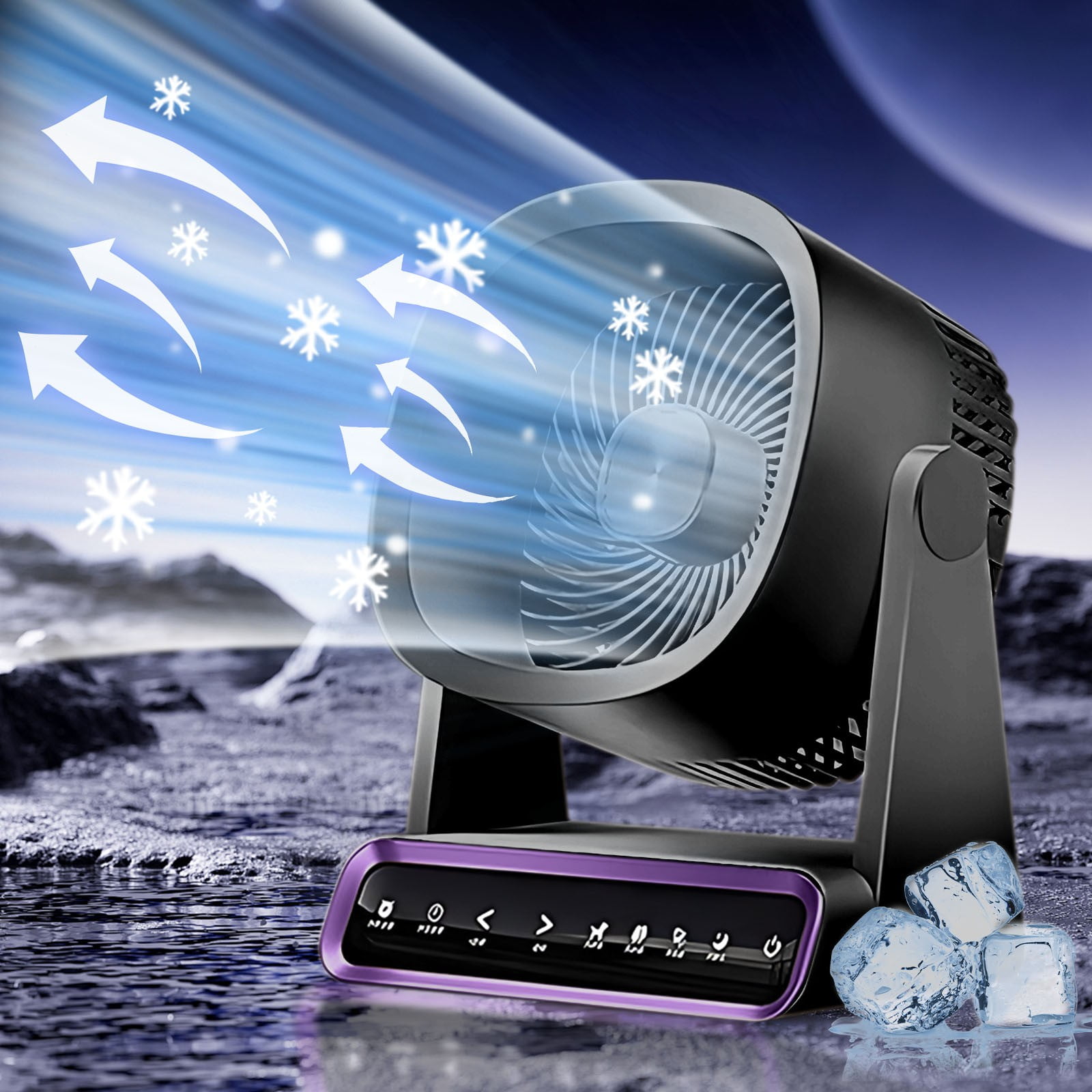 Wall Mounted Fan USB Rechargeable 4000mAh Battery Small Space Kitchen Bathroom Toilet No Punching Installation 3-Speed Touch Screen 5W Plastic Hanging Desktop Fan with Hook