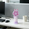 thumbnail image 5 of Bomd Cute Portable Handheld Mini Fans, USB Rechargeable Personal Fan for Women, Battery Operated Small Kawaii Hand Held Fan for Travel/Camping/Outdoor/Home/Office (Purple), 5 of 8