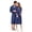 Navy, variant on Sexy Lingerie for Women Couple Long Cardigan Hotel Home Wear Bathrobe Bathrobe Bathrobe Nightgown