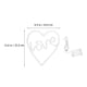 thumbnail image 2 of 1pc LED Forma de corazón lámpara decorativa neón luz amor letra diseño luz blanca, 2 of 5
