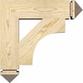 thumbnail image 3 of Ekena Millwork 3 1/2"W x 20"D x 28"H Imperial Craftsman Smooth Bracket, Western Red Cedar, 3 of 4