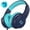 Blue, variant on Seenda HKC308 Kids Headphones, Over-Ear Wired Headphones with Microphone for Kids, Foldable, Audio Share, 85/94dB Safe Volume Control, Black