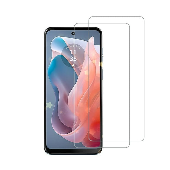 PAPAUTOP [2 Pcs] HD Clear Anti-Scratch Easy Installation Tempered Glass Screen Protector for Motorola Moto G Play 2024