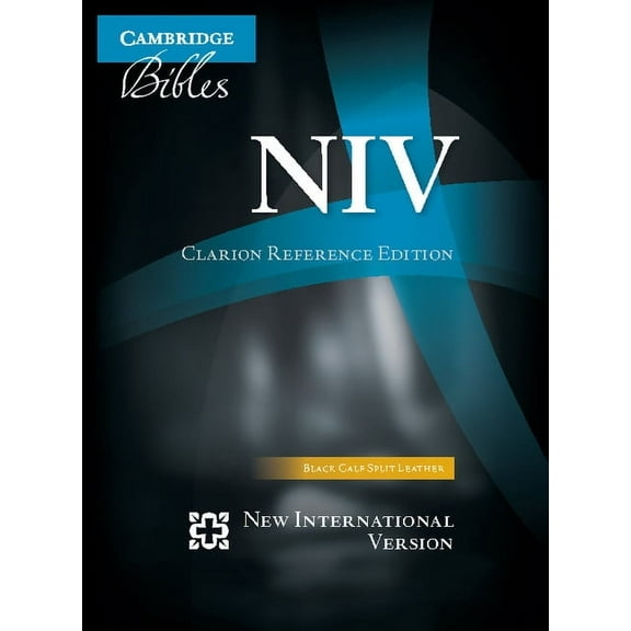 NIV Clarion Reference Bible, Black Calf Split Leather, Ni484: X, (Hardcover)