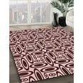thumbnail image 3 of Ahgly Company Machine Washable Indoor Rectangle Transitional Deep Rose Pink Area Rugs, 4' x 6', 3 of 7