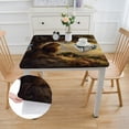 thumbnail image 2 of Awypu Lion Square Tablecloth for Outdoor Picnic Camping and Indoor Kitchen Dining Party 36*36, 2 of 8