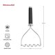 thumbnail image 3 of Masher KitchenAid Gourmet, acero inoxidable, 26 cm, color negro, 3 of 6