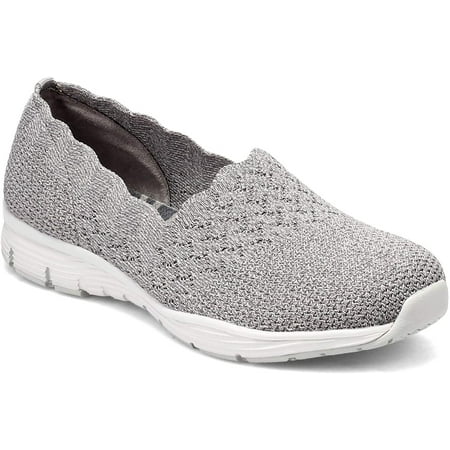 Skechers Womens Seager-Stat-Scalloped Collar, Engineered Skech-Knit ...