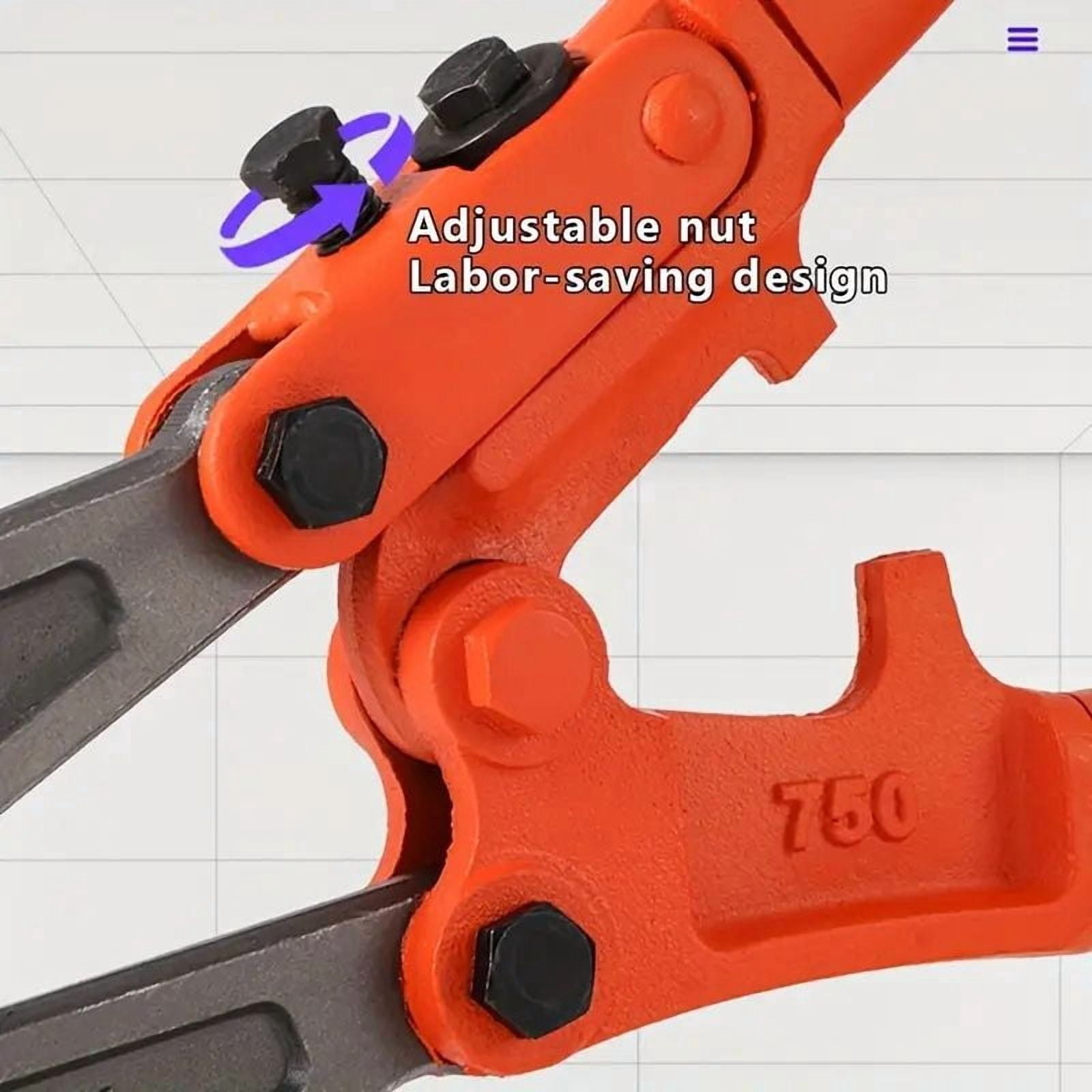 Heavy Duty T8 Alloy Steel Manual Wire Cutters, Adjustable Labor Saving Hardware Tools