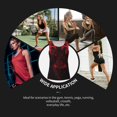 thumbnail image 7 of Gukieu Red Gothic Skeleton Throne Print Women's Quick-drying Fitness Vest, Round Neck Sleeveless Fitness T-shirt, Suitable for Yoga, Sports-X-Large, 7 of 7