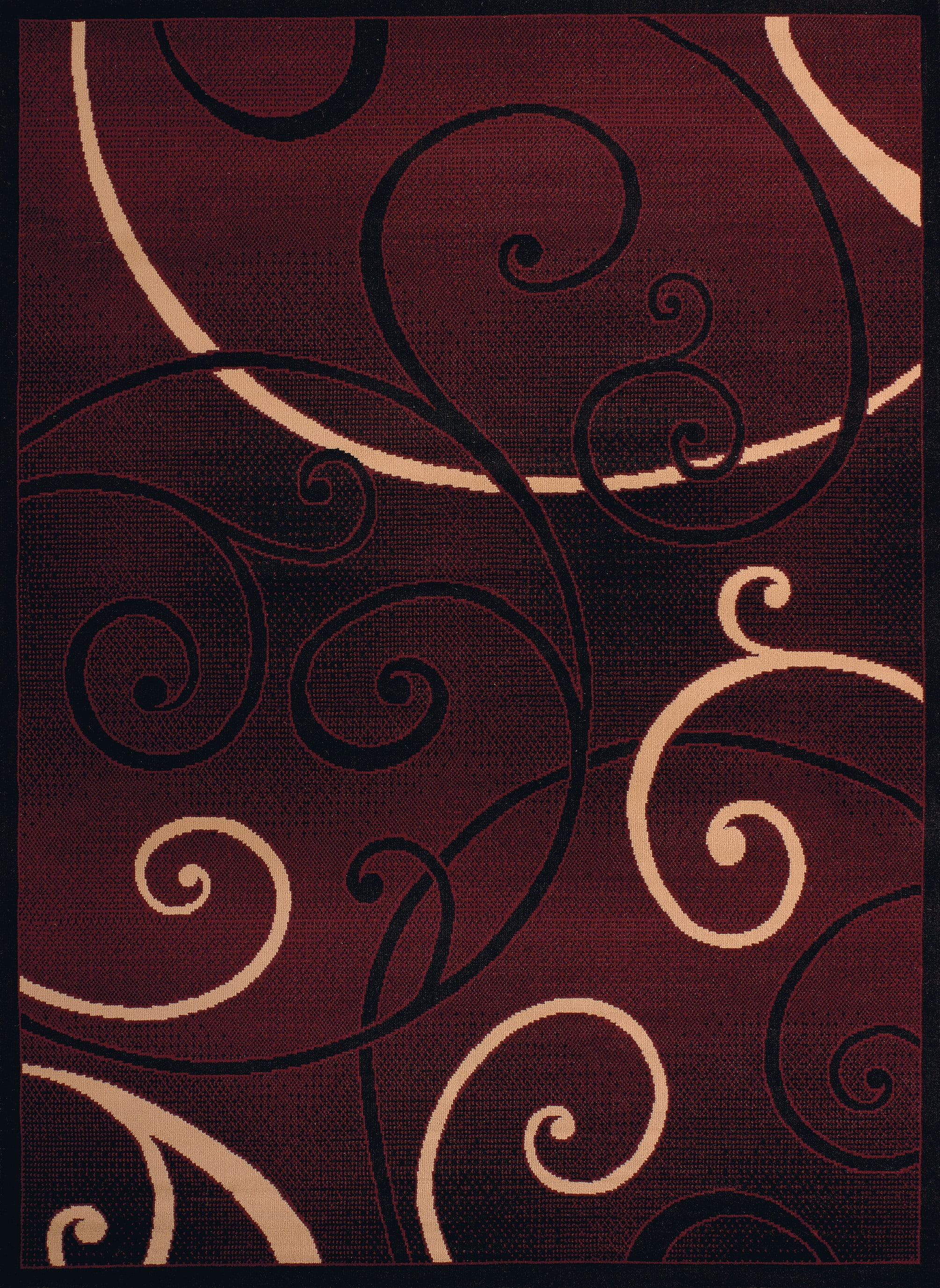 United Weavers Plaza Gigi Runner Rug, Geometric Pattern, Burgundy, 2'3 X 7'2"