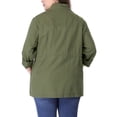 thumbnail image 3 of GRACE & GRANDEUR Women's Plus Size Long Sleeve Drawing Waist Winter Jacket Coat, 3 of 7