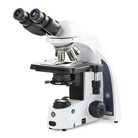 iScope Binocular Compound Microscope with EWF 10x/22mm Eyepieces E-Plan EPLI 4/10/S40/S100x Oil iOS Objectives Rackless Stage and 3W NeoLED Illumination Globe Scientific | Euromex