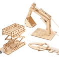 thumbnail image 3 of Creative Crafts Hydraulic Lifting Platform, Excavator and Arm Science Experiment, 3 of 9