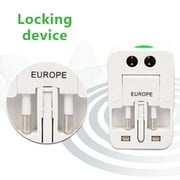 Universal Travel Adapter, 4 USB Ports & AC Outlet, International Power Plug Adapter All in One,220V to 110V Voltage Conversion Plug Adapter for Traveling from USA to Europe,Conversion Plug Charger