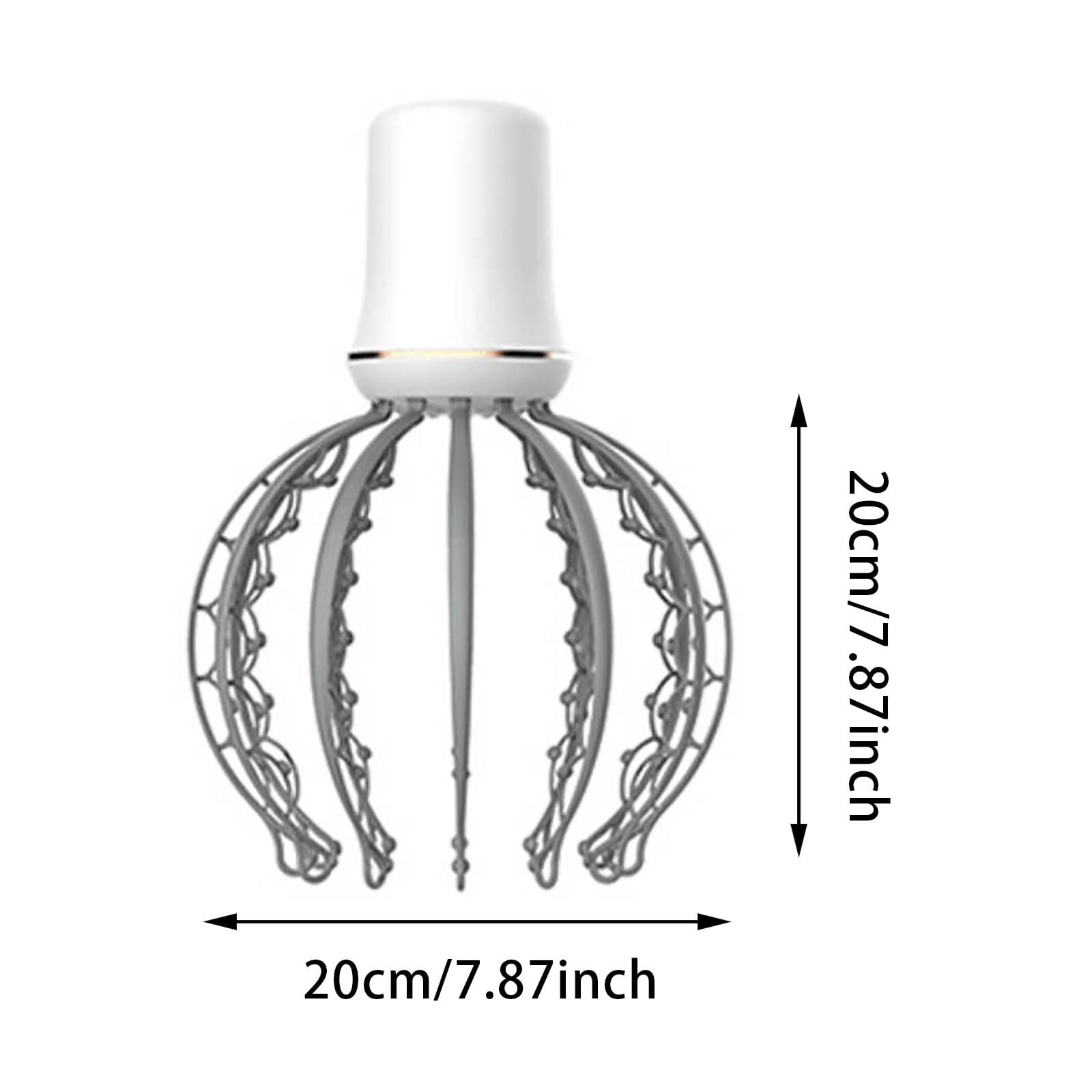 Octopus Electric Scalp Massager – 12 Detachable Claws, 3 Speed Modes, 500mAh Battery – Deep Tissue Head & Neck Massager for Tension Relief, Spa-Like Relaxation