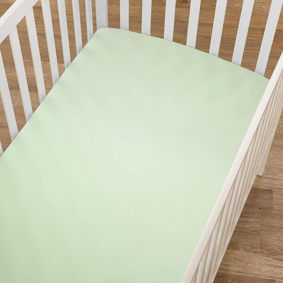 Set of 2 Crisp and Cool Percale Crib Fitted Sheets Fully elasticized crib fitted sheet (28" W x 52" L 8" deep pocket)