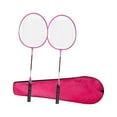 thumbnail image 1 of S SERENABLE 2Pcs Badminton Rackets Set Badminton Shuttlecock for Games Beginners Outdoor red, 1 of 9