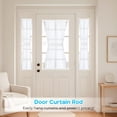 thumbnail image 5 of XIBUFE Tension Curtain Rod 12-20In Small Tension Rods White Adjustable Spring Tension Curtain Rods 2 Pack Mini Curtain Rod Short for Cupboard Closet Rod Kitchen Drawers No Drill Cupboard Cabinets, 5 of 6
