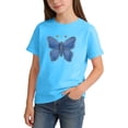 thumbnail image 3 of BLTIBY Girls Boys Short Sleeve T Shirts Summer Tops Crewneck Cute Graphic Pullover Tees Fashion Casual Blue 2 2-4 Years, 3 of 6