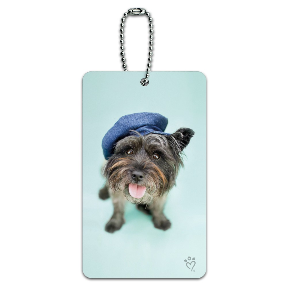 Terrier Puppy Dog Nice Cap Hat Luggage Card Suitcase Carry-On ID Tag - image 1 of 8