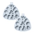 thumbnail image 1 of Oleegame 2PC Cookie Mold Cactus Flower Silicone Mold Multifunctional Candy Chocolate Cake Mold Blue, 1 of 4